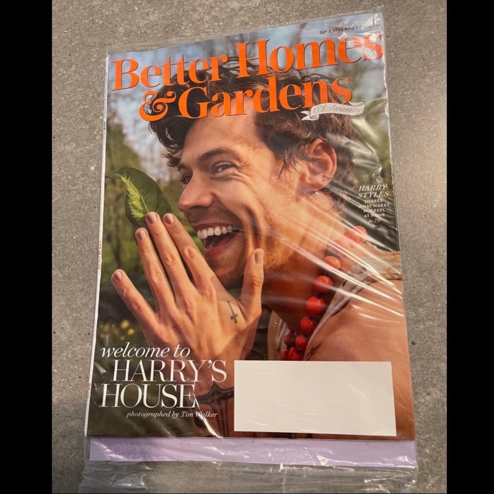 Better Homes & Gardens Harry Styles Cover